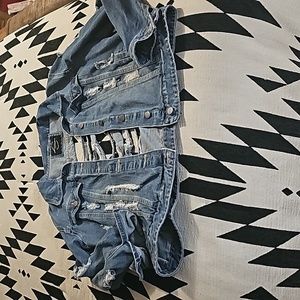 DISTRESSED DENIM JACKET